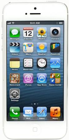 Смартфон Apple iPhone 5 32Gb White & Silver - Саяногорск